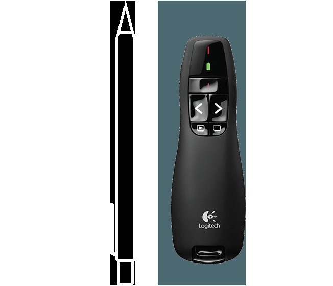 Télécommande de présentation Logitech R400 Sans fil - Noir